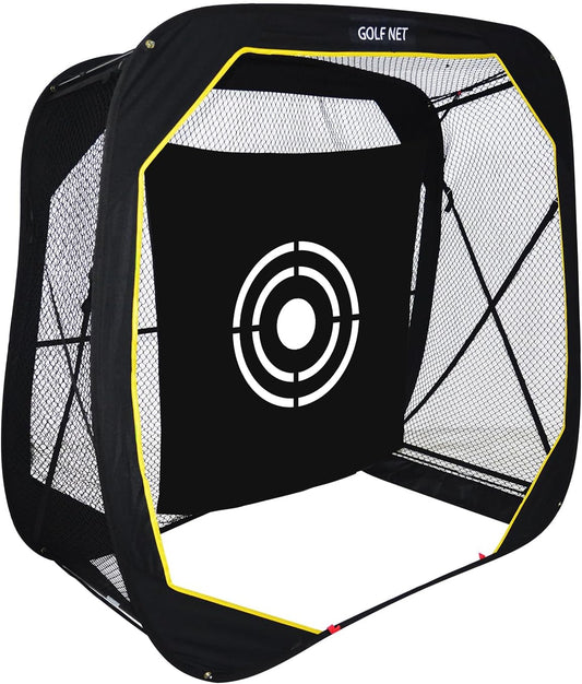 Golf Practice Net: 6x6x3ft Pop Up Portable for Backyard Training Garage Use Youth Men Women Driving Range Gift
