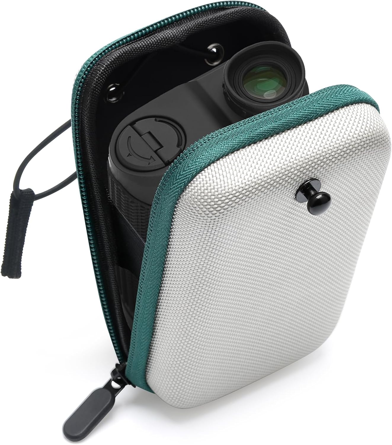 Golf Rangefinder Hard Shell Case, Hard Golf Rangefinder Case Universal Range Finder Carry Bag (Grey+Green)