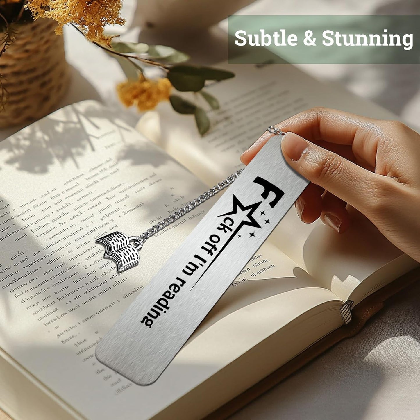 Funny Bookmarks Book Lovers Gifts for Women Men, Bookmark Bookish Reader Gifts, Graduation, Christmas Presents for Her, Him, Teen Girls, Unique Book Marks Gift