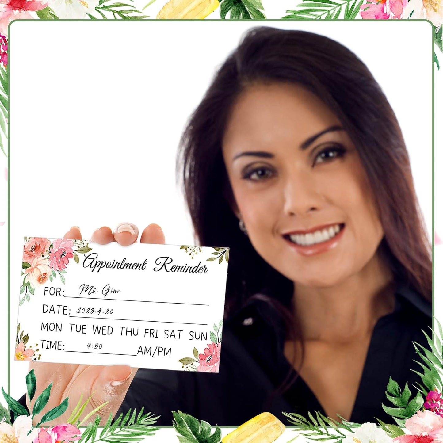 Ctosree 400 Pcs Appointment Reminder Cards 1.97 x 3.54 Inches Client Appointment Reminder Cards Bulk for Business Hair Salon Dental Office Nail Spa Massage Dog Grooming Restaurant Supplies, 4 Styles