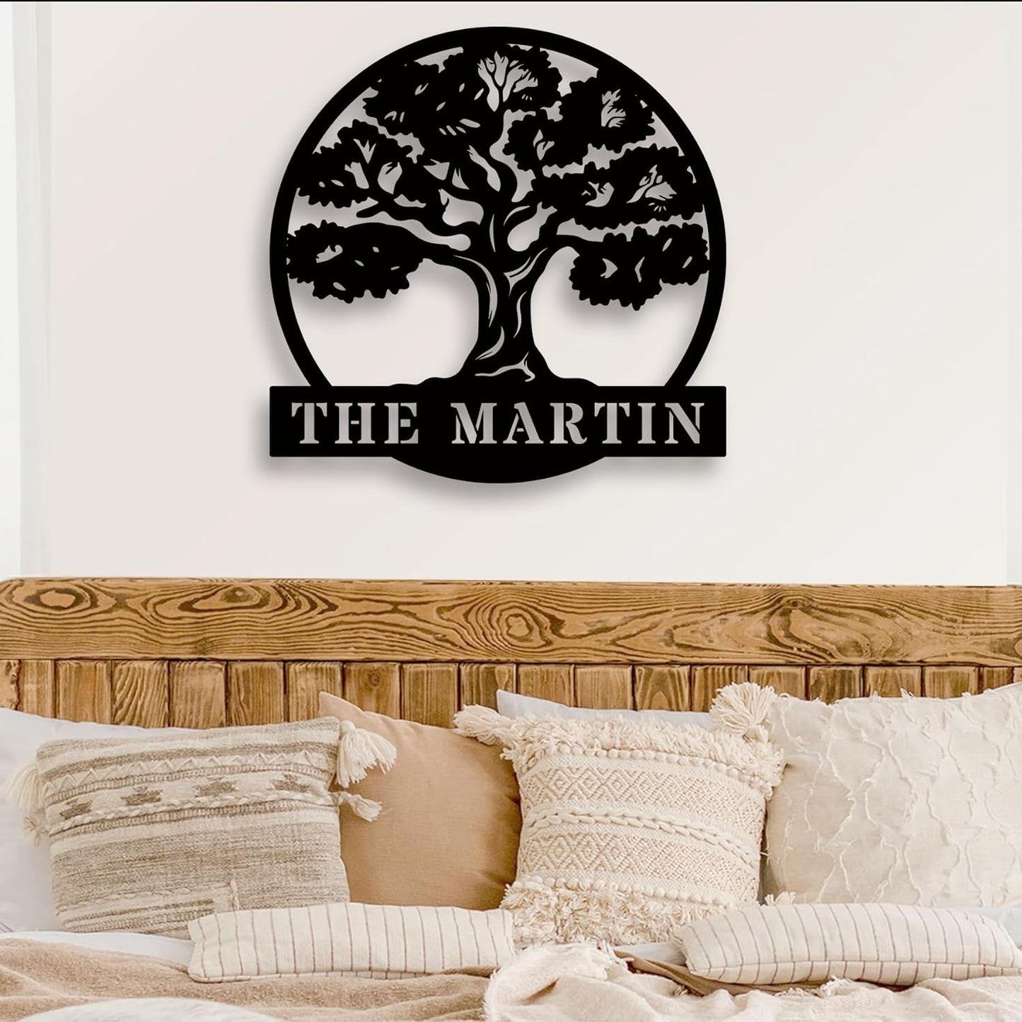 Personalized Oak Tree Metal Sign, Custom Tree Of Life Wall Decor, Custom Oak Tree Family Metal Signs, Wall Decor