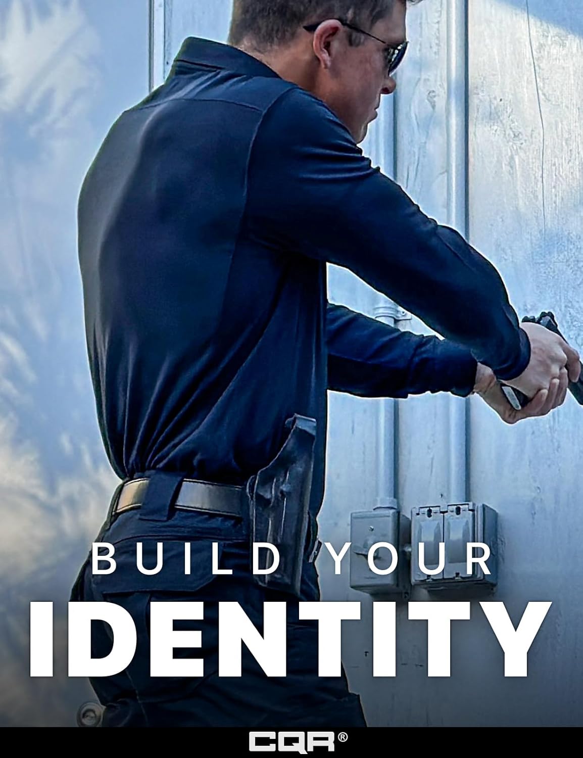 CQR Men's Polo Shirt, Long Sleeve Tactical Shirts, Outdoor UPF 50+ Pique Shirt, Dry Fit Lightweight Golf Shirts