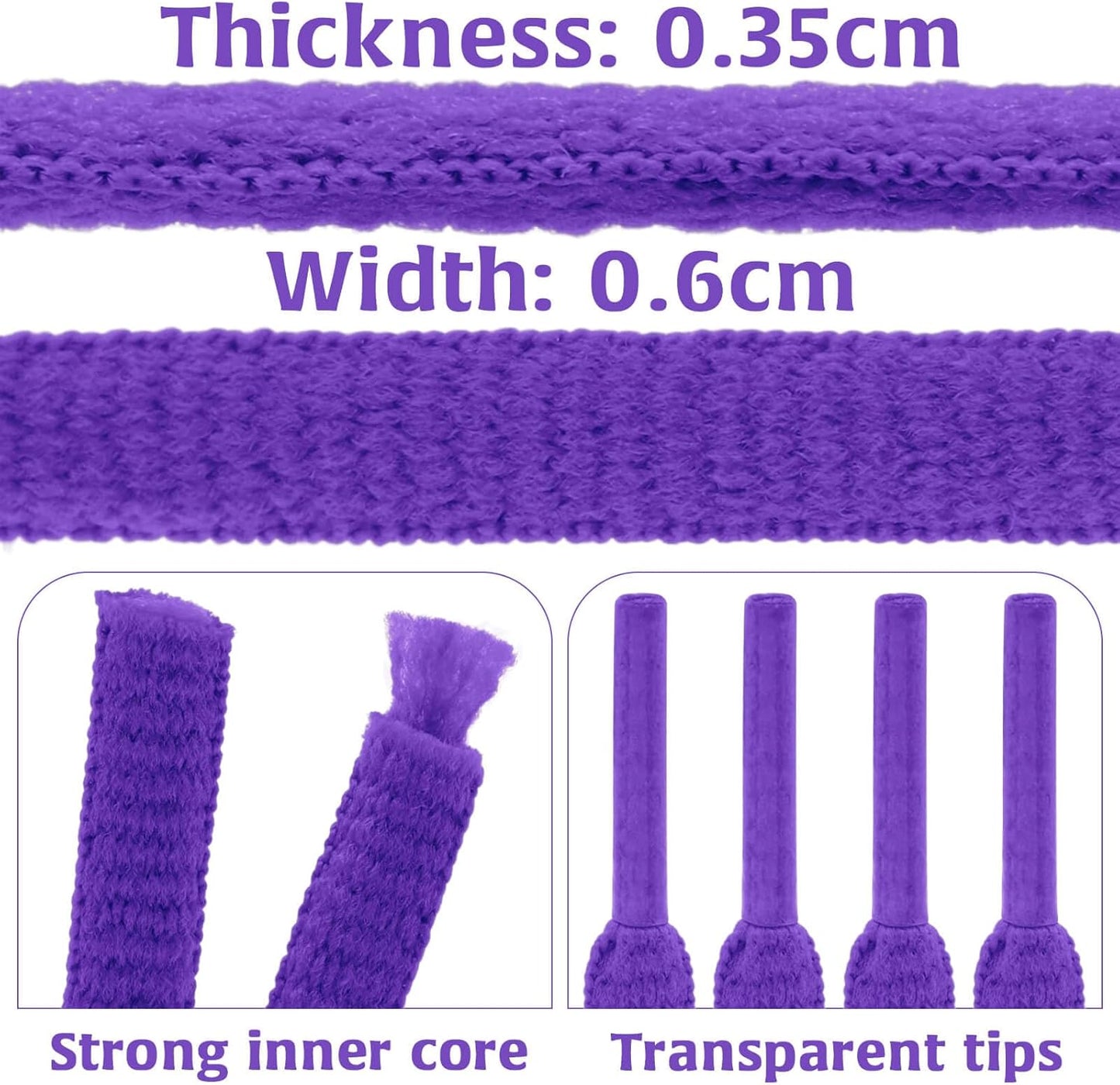 DELELE 2Pair Oval Shoes laces 42 Colors Half Round 1/4" Athletic ShoeLaces for Sport/Running Shoes Shoe Strings