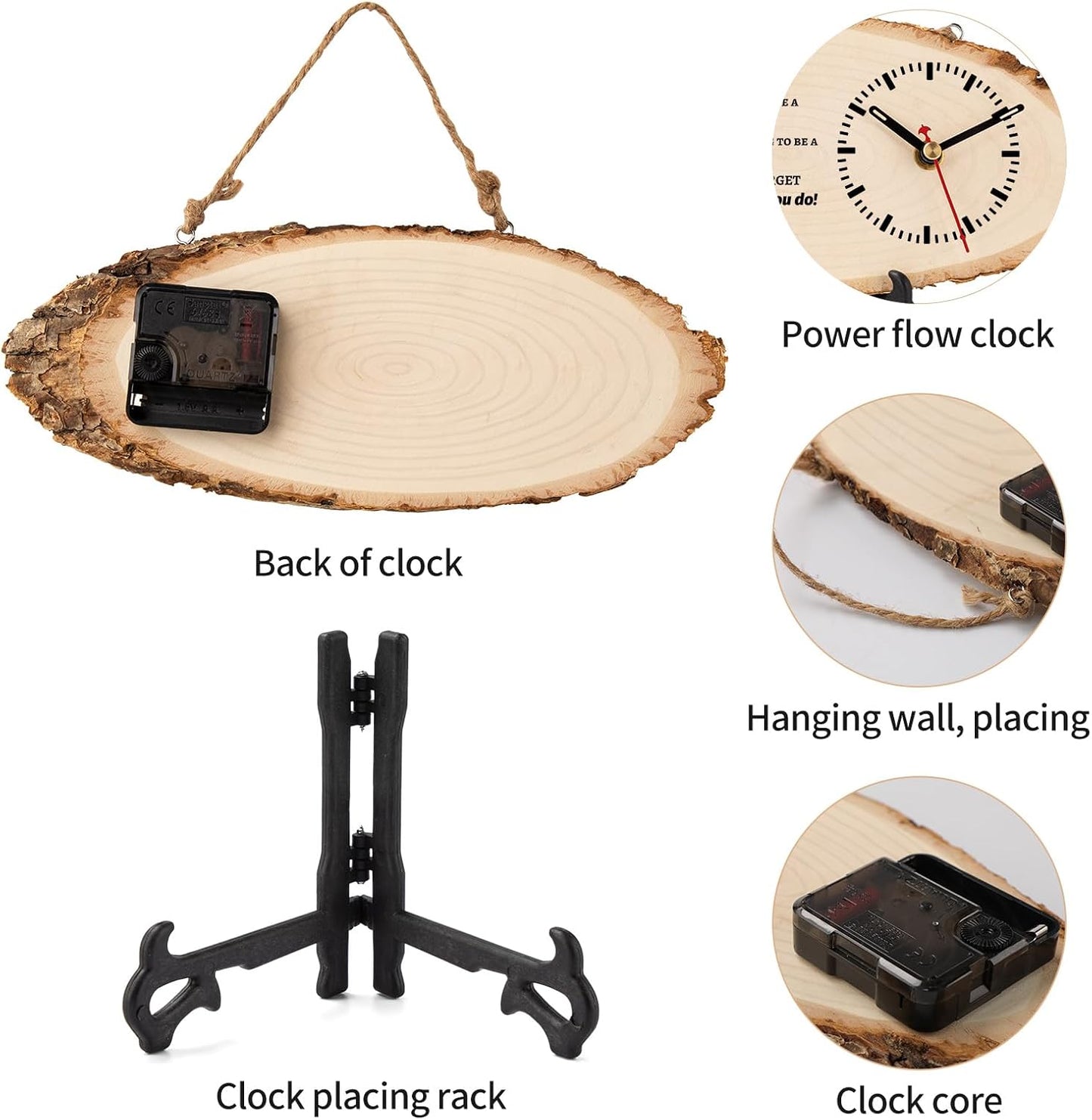 BeauGift Boss Gifts for Men Women, Wooden Clock Gift for Leader from Employee Coworkers, Boss Day Retirement for Mentor Leader Manager