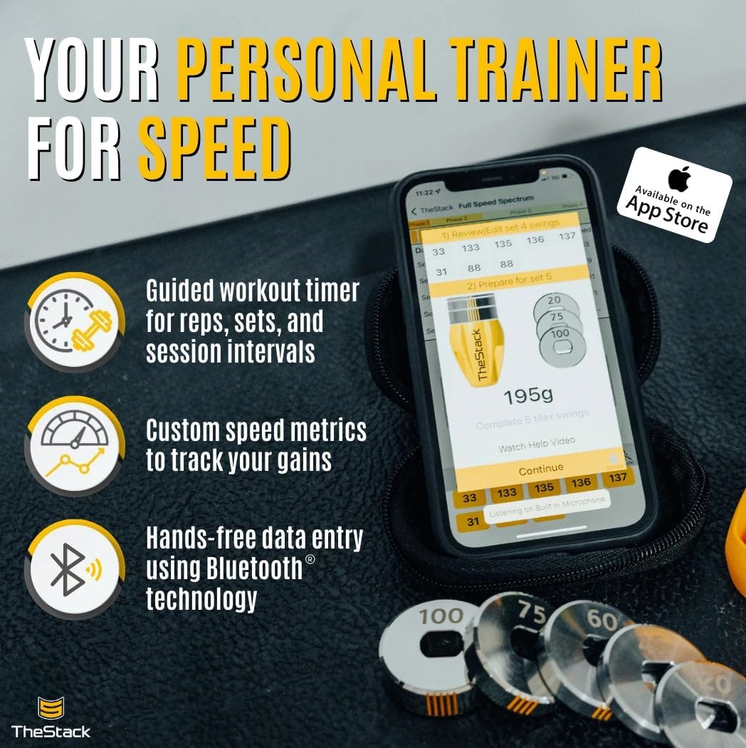 TheStack™ | Golf Swing Speed Trainer | Weighted Golf Training Aid | Golf Swing Trainer Golf Swing Training Aid | Golf Trainer Practice for Men and Women