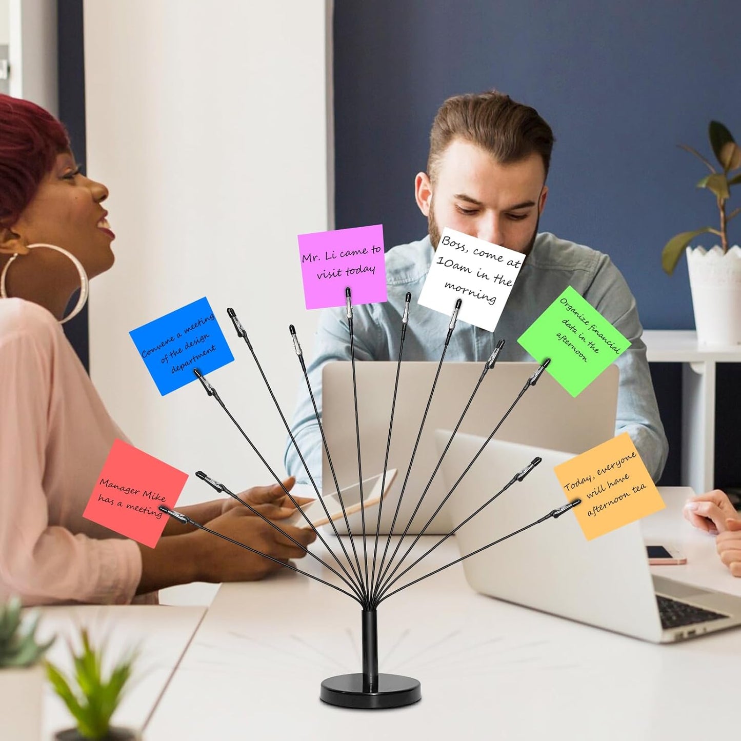 Photo Tree Holder with Metal Base,12 Clips Flexible & Durable Branches Money Trees Gift Card Holder with Clips,Picture Trees to Hold Photos for Christmas Wedding Greeting Birthday Party Gift