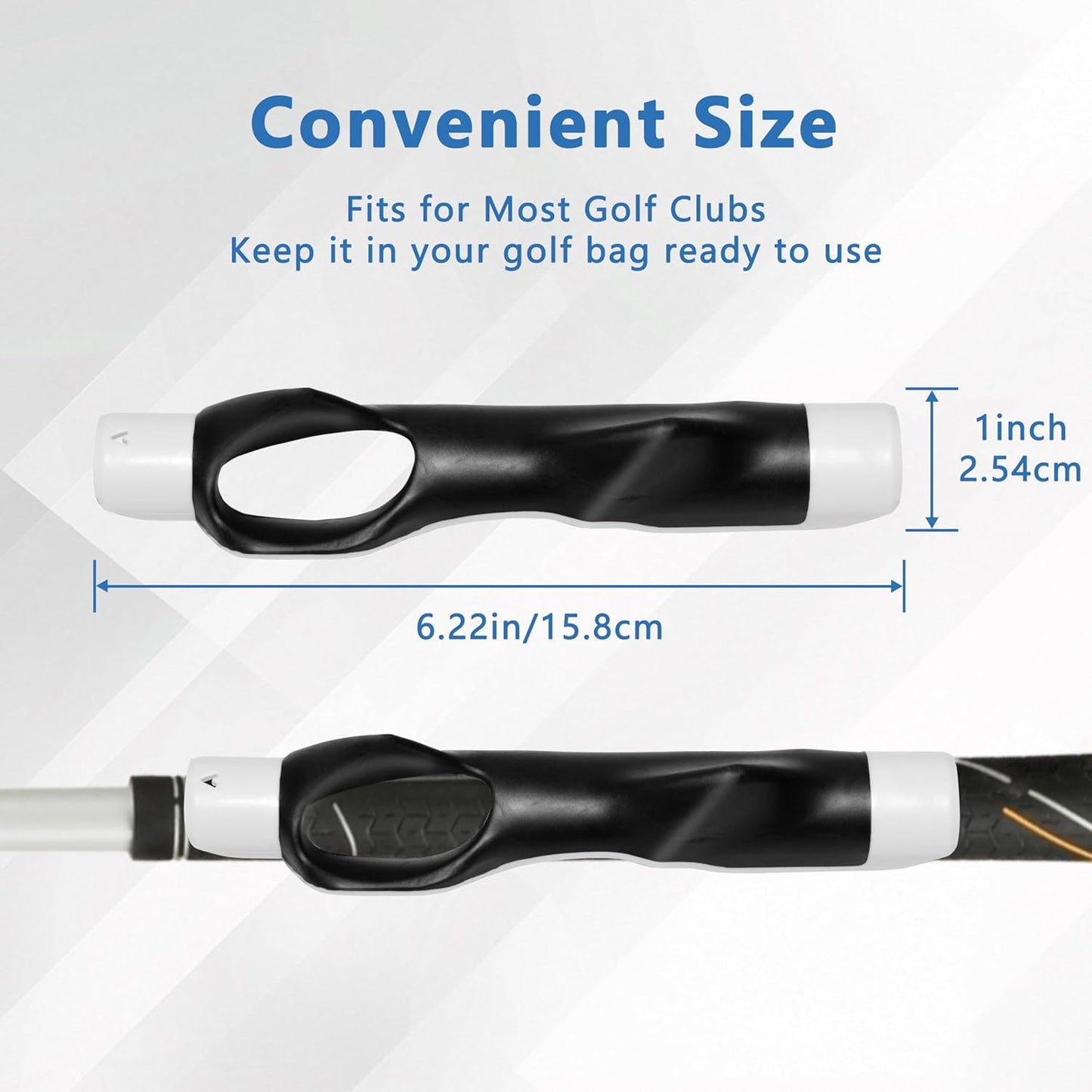 Golf Grip Trainer,Golf Club Grip Trainer Right Hand,Golf Grip Swing Training Aid for Golfer Proper Hand Position,Attaches to Most Golf Handles