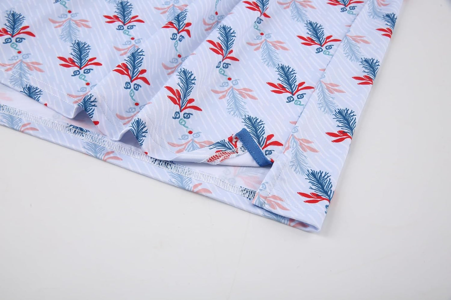 Alex Vando Mens Hawaiian Golf Shirt Moisture Wicking Digital Print Golf Shirts for Men