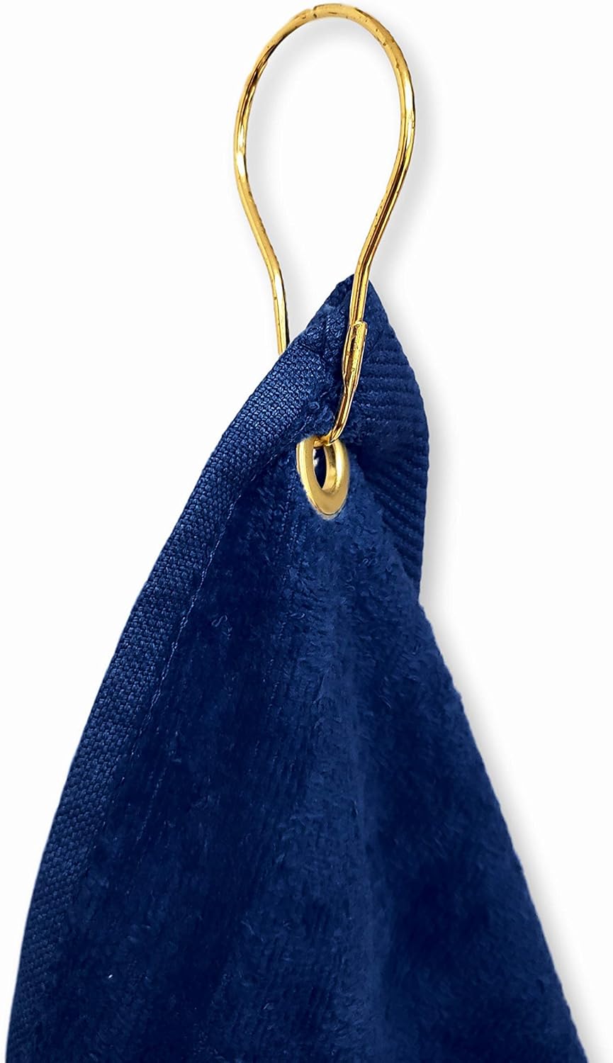Cotton Golf Bag Towel with Clip (Navy)