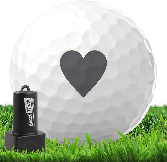 ExcelMark Pro Golf Ball Stamp - Easy Ball Identification - Choose from 25+ Styles and 4 Colors!