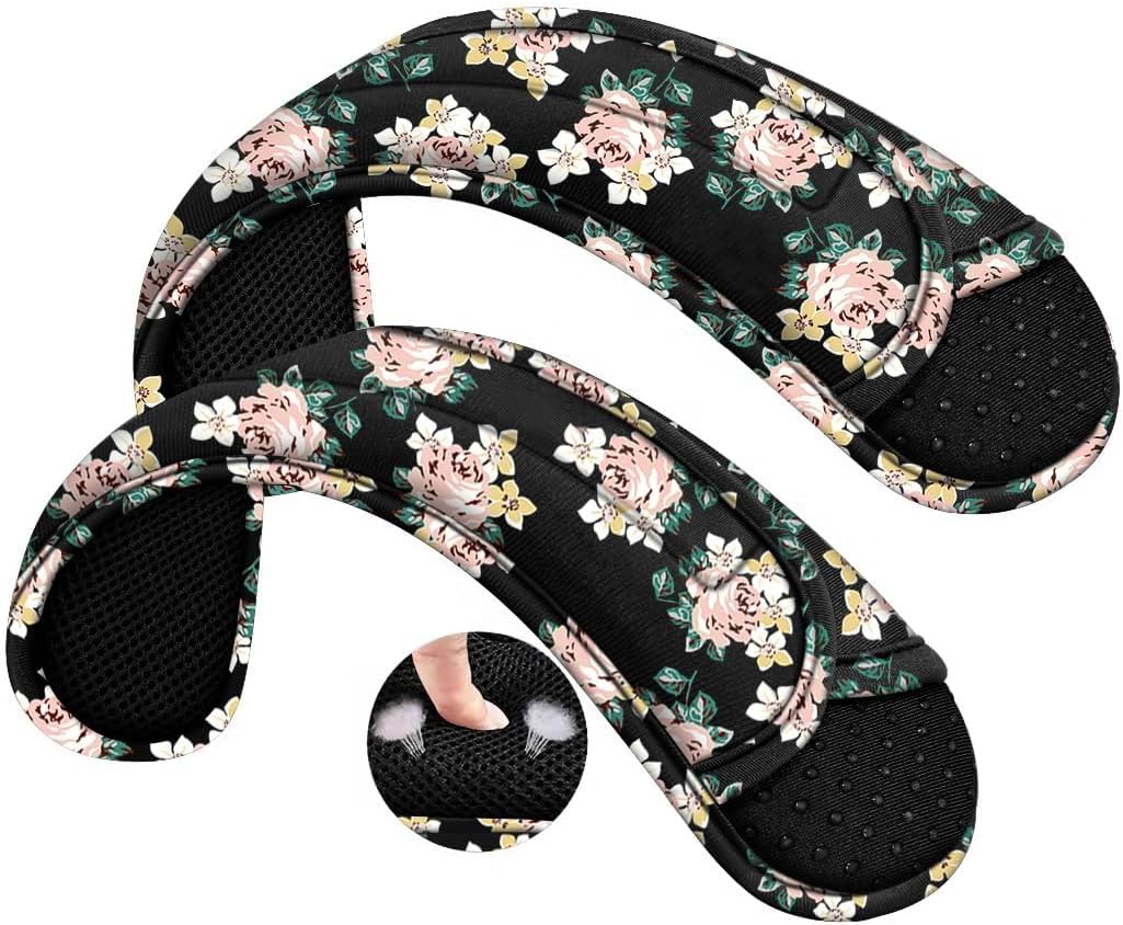 ZINZ 2-Pack Universal Shoulder Pad with Ultra Thick Cushion for Bag Luggage Bag Crossbody, Plus Long & Anti-Slip & Breathable,Dark Rose