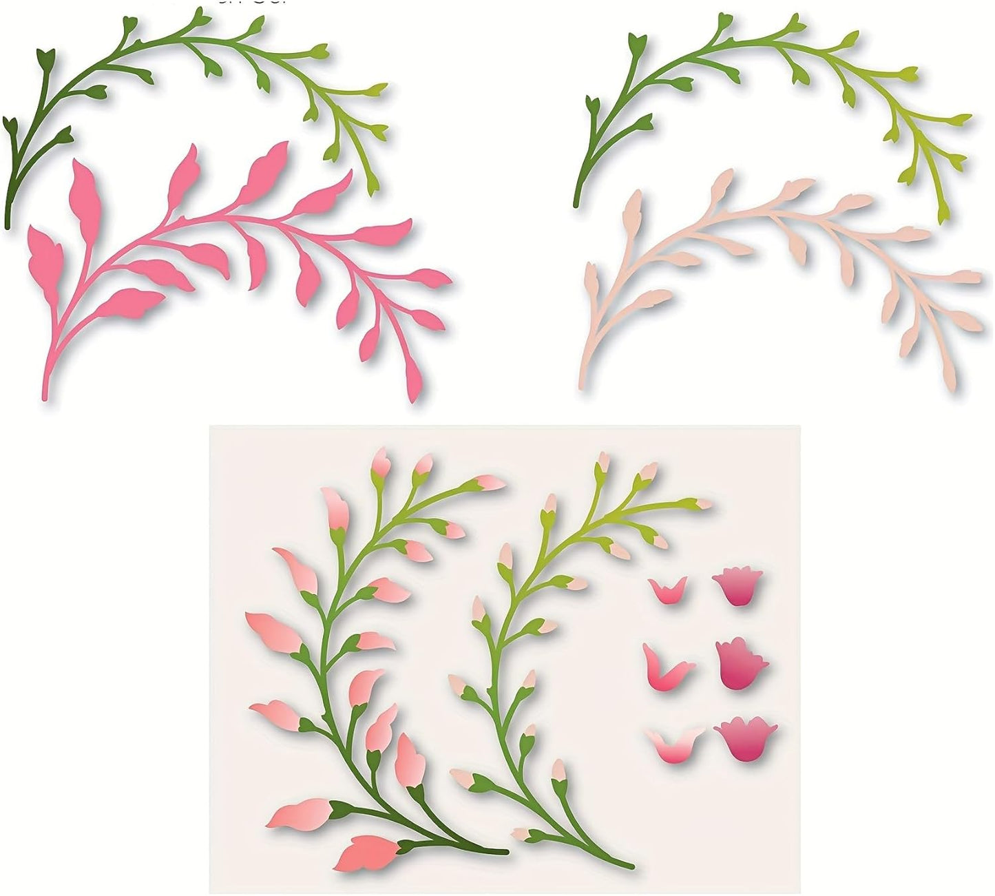 Flowers Metal Cutting Die for Scrapbooking - Cut Stencils for DIY Scrapbook Photo Album Decorative Paper Card, Card Making Supplies, Stencils & Crafting Die Cut (Lily 5.4 x 4.2 in)