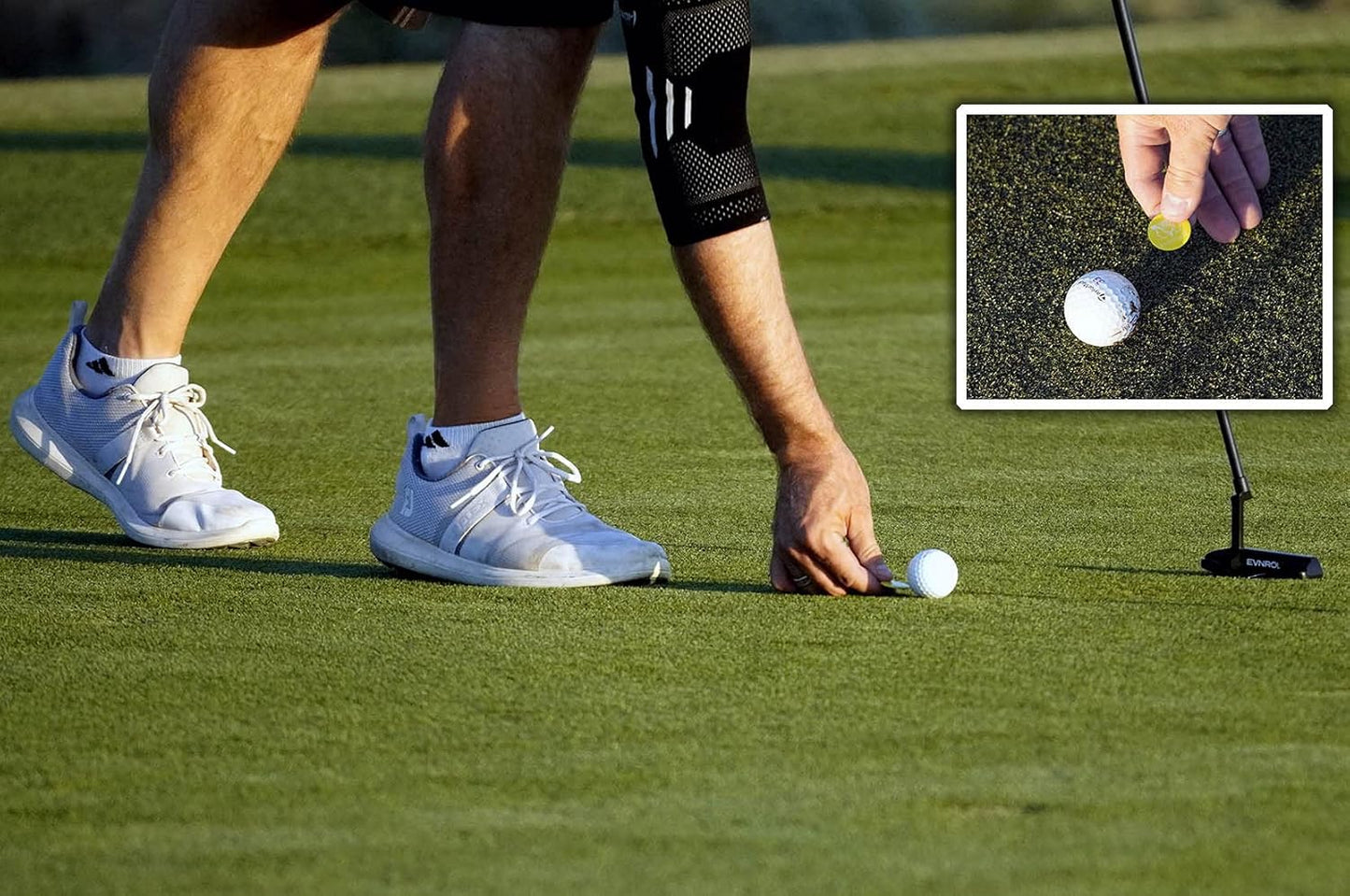 VISUALIZE Elite Switchblade Golf Divot Repair Tool Set with Ball Marker - Sturdy Anodized Aluminum - Perfect Golf Accessory Gift