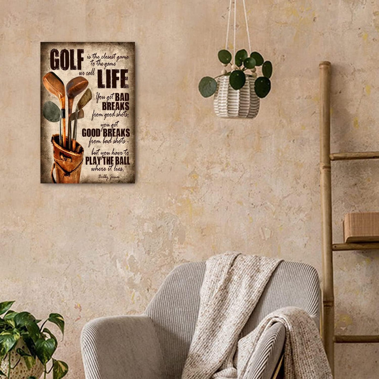 Cusde Golfing Golf Life Metal Tin Sign Retro Wall Art Vintage Decor Poster Wall Decorations for Home Bar Pub Man Cave Outdoor Indoor 8x12 Inch