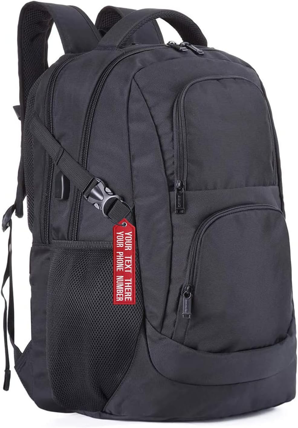 Personalized Luggage Tag, Customized Travel Suitcases Labels Tags with Stainless Steel Loop for Luggage,Crate,Belt,Key for Men Women Kids Girls Travel /2 Line