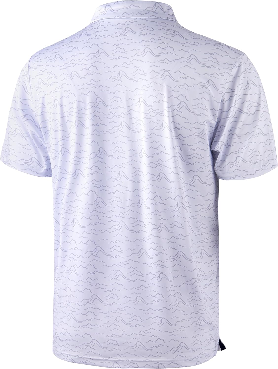 Obla Mens Golf Polo Shirts Short Sleeve Dry Fit Performance Moisture Wicking Casual Print Collared Golf Shirts for Men