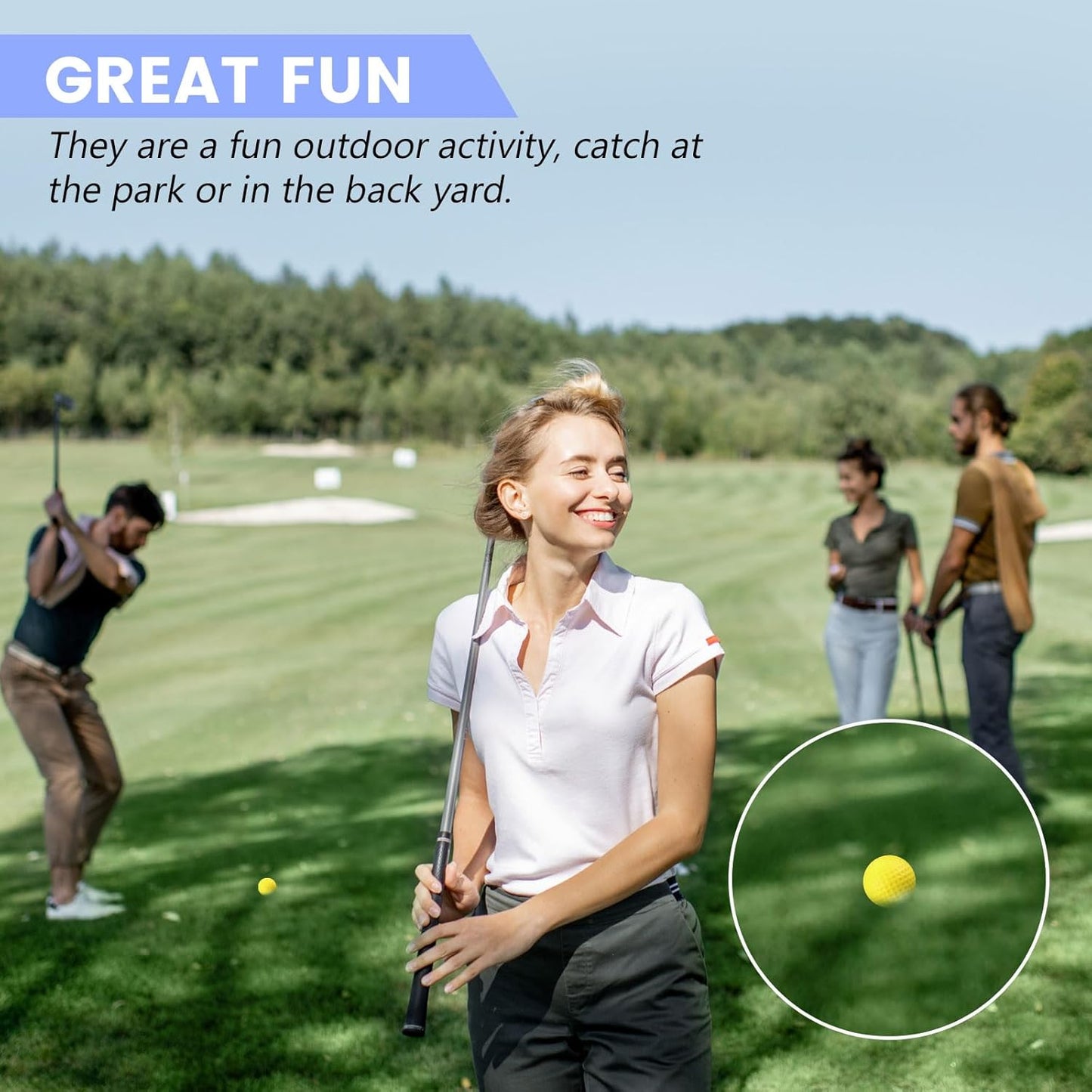 Junkin 80 Pcs Foam Golf Balls Rubber Practice Balls Realistic Feel and Flight Sport Training for Indoor or Outdoor Backyard Golf Training