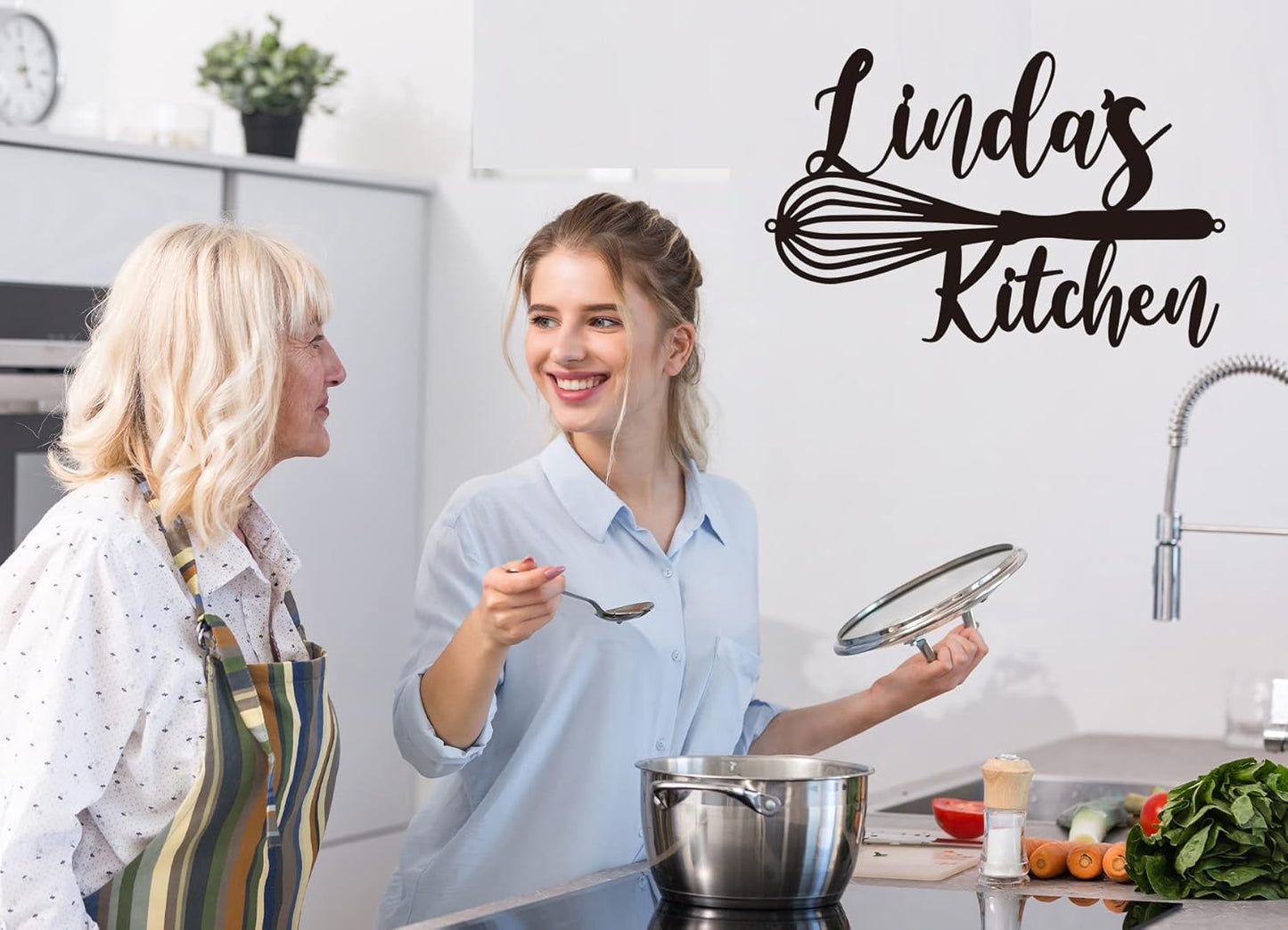 Custom Metal Sign for Kitchen, Mom's Kitchen, Kitchen Wall Decor, Nana's Kitchen Sign, Personalized Kitchen Gifts, Nana Mothers Day Gift, Metal Wall Art