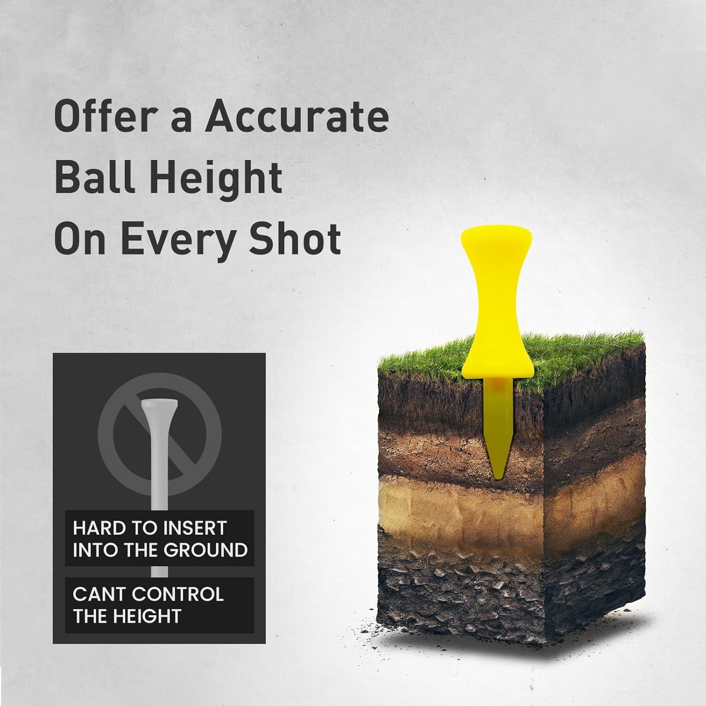 Plastic Golf Castle Tees Step Down Value 200 Count, Unbreakable Mixed or Same Height 1, 1 1/4, 2 3/4, 2 1/4, 2, 1 3/4, 1 1/2 Inch Length Colorful Pack for Practice