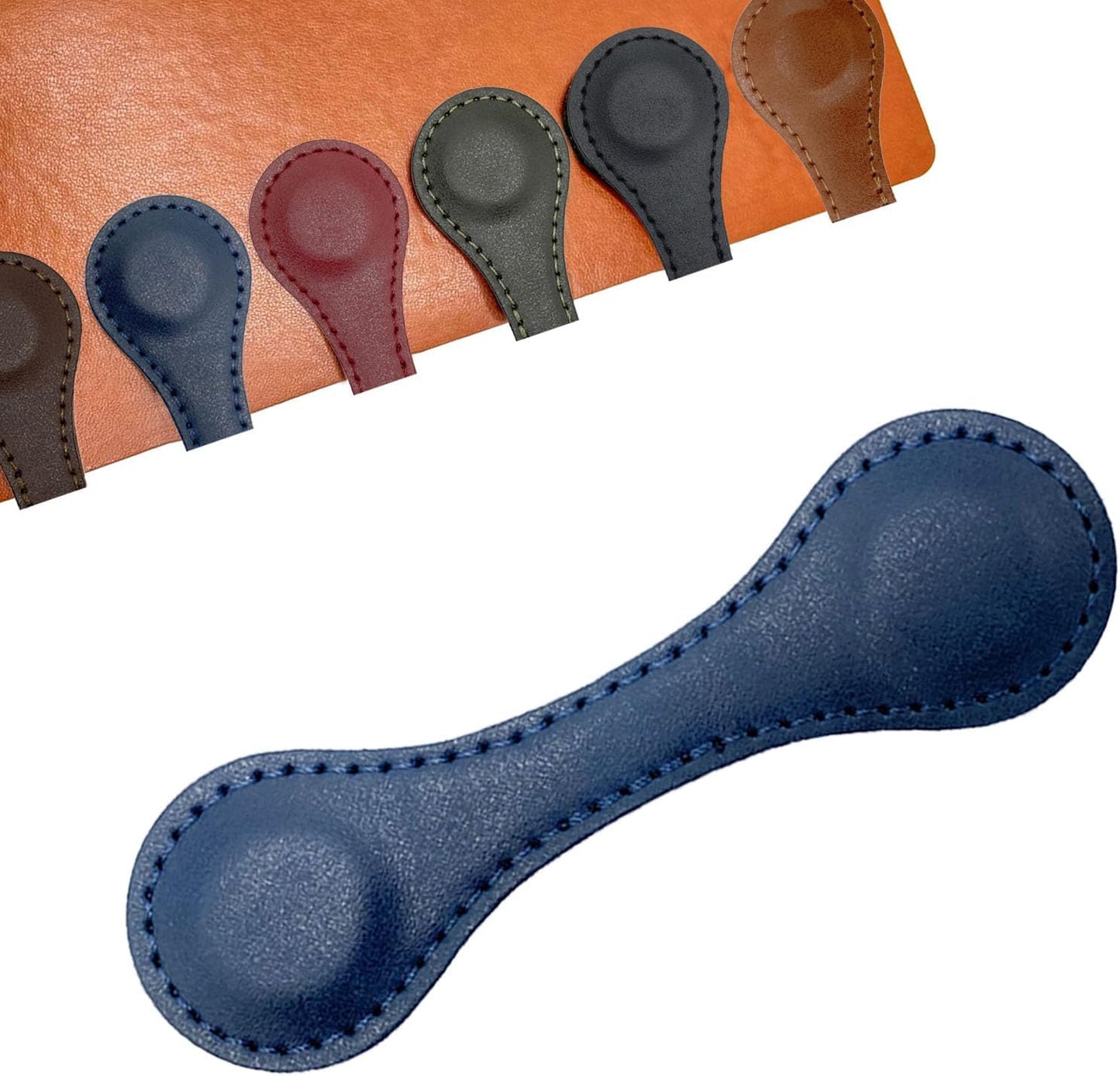 Customized Leather Magnetic Bookmarks for Man Women Personalized Engraved Text Book Marker Clips Gift for Book Lover Kids Readers