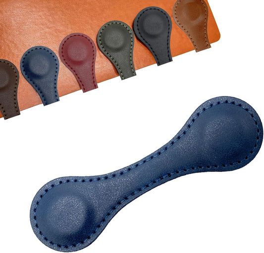 Customized Leather Magnetic Bookmarks for Man Women Personalized Engraved Text Book Marker Clips Gift for Book Lover Kids Readers