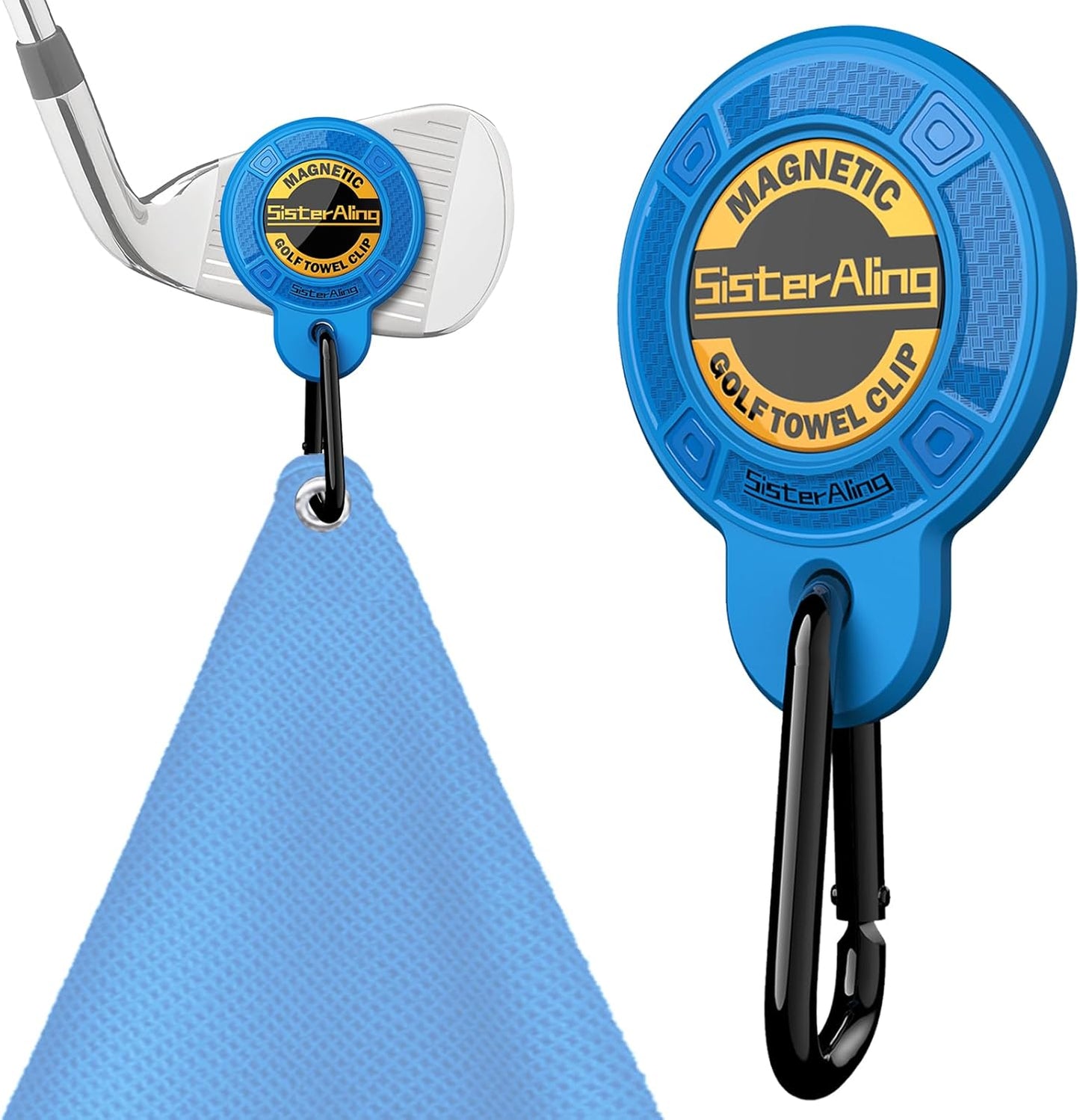 Magnetic Clip for Golf Towel,Removable Industrial Magnetic Accessories Design for Strong Hold to Golf Carts or Clubs