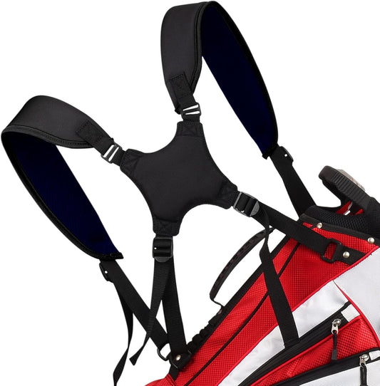 Golf Bag Strap Replacement Comfort Double Shoulder Adjustable Strap Padded Golf Carrying Bag Strap