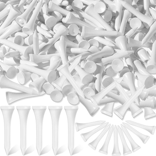 Mudder 600 Pack Golf Tees Bulk Wooden Golf Tees Wood for Men Balls Accessories