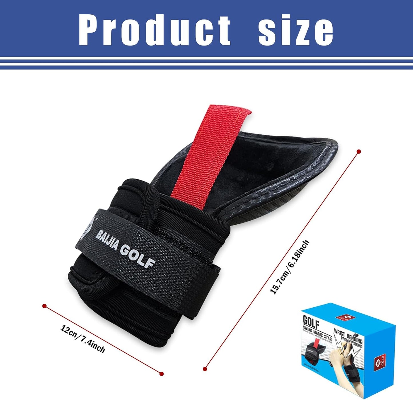 Golf Wrist Training Aid, Golf Wrist Trainer, Swing Training Aid, Wrist Golf Training Equipment, Swing Trainer, Chipping Wristband for Club Golf Beginners Better Impact Position