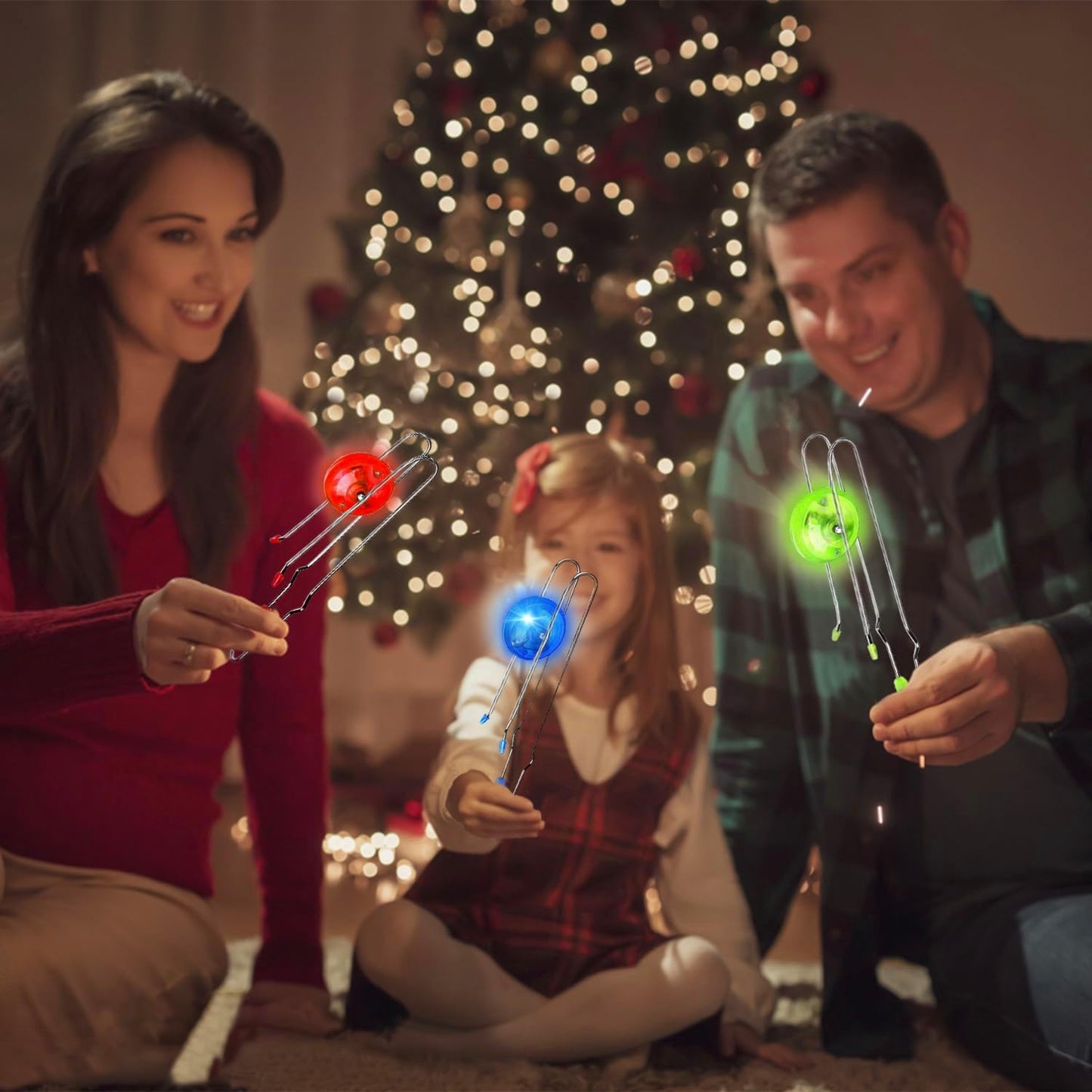 Jishi Retro Magic Rail Twirler Toy 3-Pack LED Light Up Glow Gyro Wheel Magnetic Yoyo Toys, Nostalgia Classic Vintage Gifts Party Favors for Kids Ages 3+ Year Old Boys Girls Christmas Stocking Stuffers