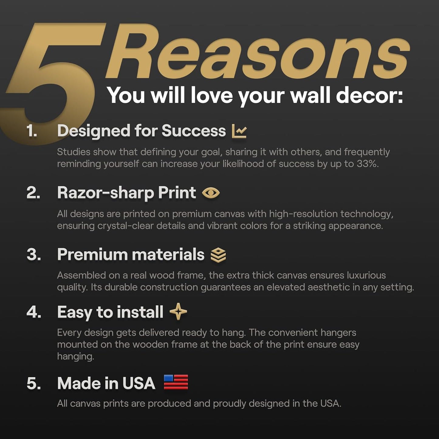 Motivational Wall Art for Office, Super Car Art Canvas, Inspirational Automotive Decor for Camaro Sportscar Lovers, Motivational Wall Decor for Office and Home, Inspiring Car Poster (40 X 20 in)