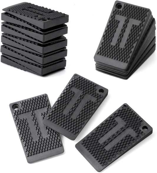 40 Pack Furniture Levelers Pads, Flexible Rubber Table Leveling Shims for Home Improvement - Level Wedges,Cabinet Shims、Chair Shims、Table Leg Leveler, Waterproof Non-Slip, Stackable