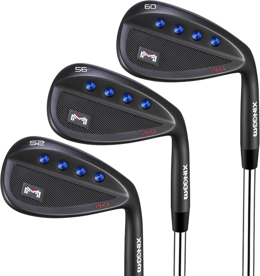 Forged Golf Wedge Set for Men or Individual 48/50/52/54/56/58/60 Degree Gap Wedge Sand Wedge for Men Right Hand,Milled Face for More Spin