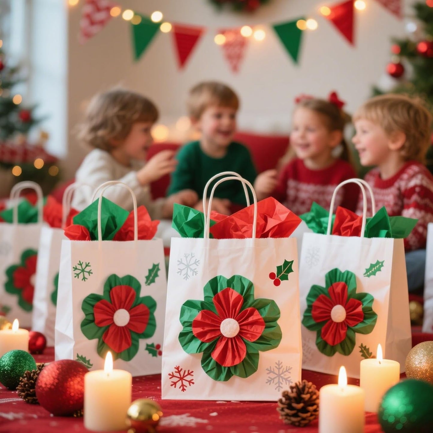 Shindel 120 Sheets Tissue Paper for Gift Wrapping, 20x14 Inch Christmas Tissue Paper for Gift Bags Christmas Presents Holiday Crafts