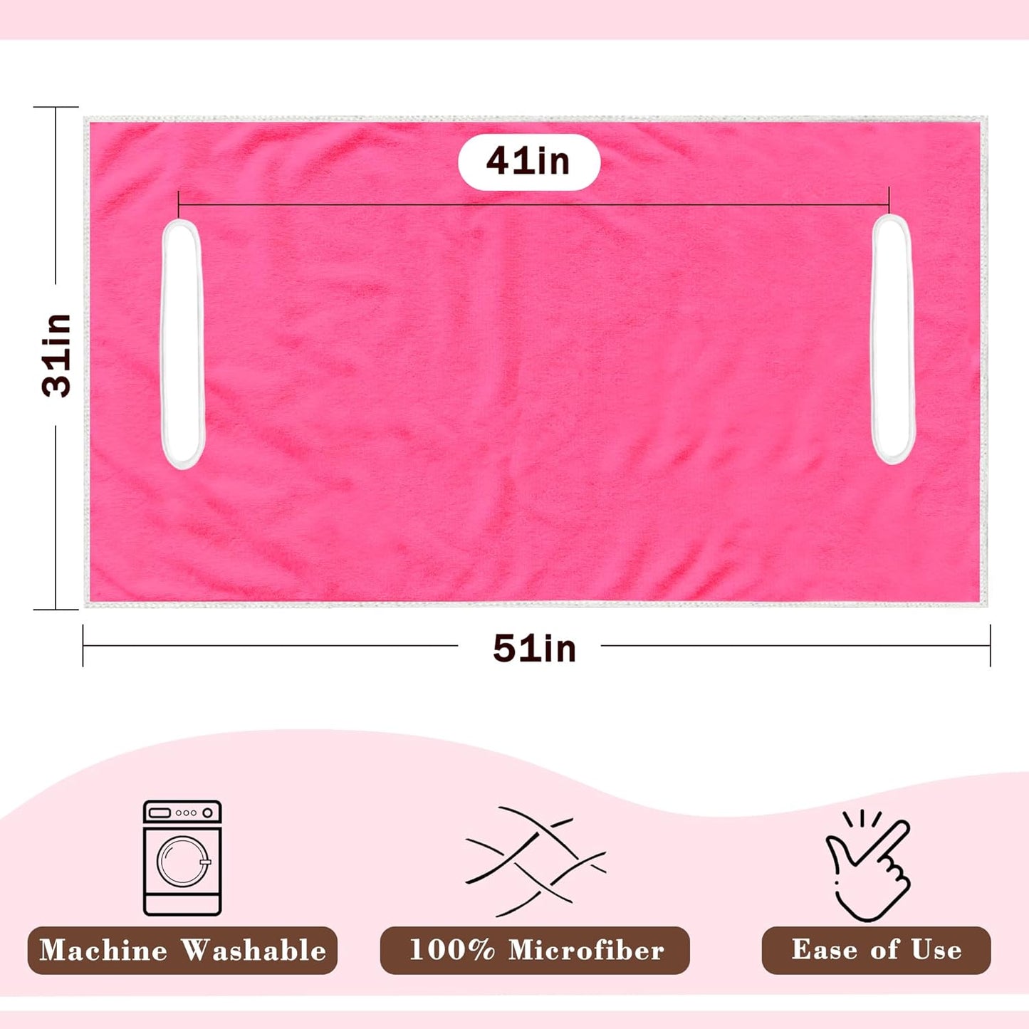 YOKYHOM Golf Cart Seat Covers, Premium Solid Color Golf Cart Seat Towel Blanket, 100% Microfiber, Soft and Comfortable, Fits EZGO, Club Car, and More 2-Seat Golf Carts, 51''x 31''