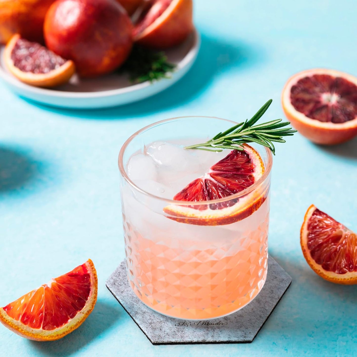 A&A Wonders Premium Felt Coasters for Drink, Two-Tone Reversible, Absorbent Felt Protects Furniture, Table, Anti Slip, Suitable for Drinks & All Table Types (Light Gray/Dark Gray, Hexagon 18 Pack)