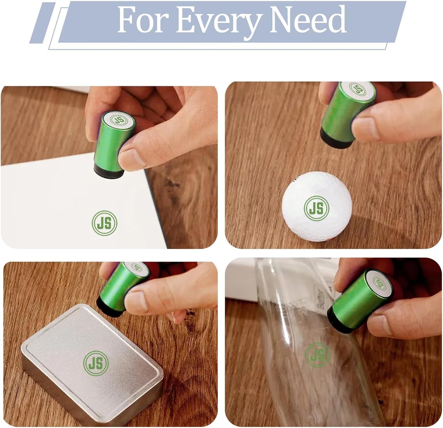 Custom Golf Ball Stamp Personalized Golf Ball Stamper with Monogram Logo Waterproof Ink Golf Accessories Gifts for Golfers Dad Husband Boyfriend