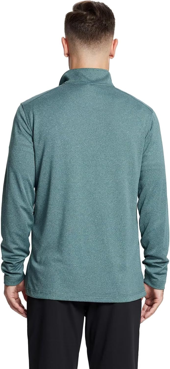 M MAELREG Quarter Zip Golf Pullover Men Dry Fit Long Sleeve Performance Wicking Mock Neck 1/4 Zip Pullover Mens Sweatshirt