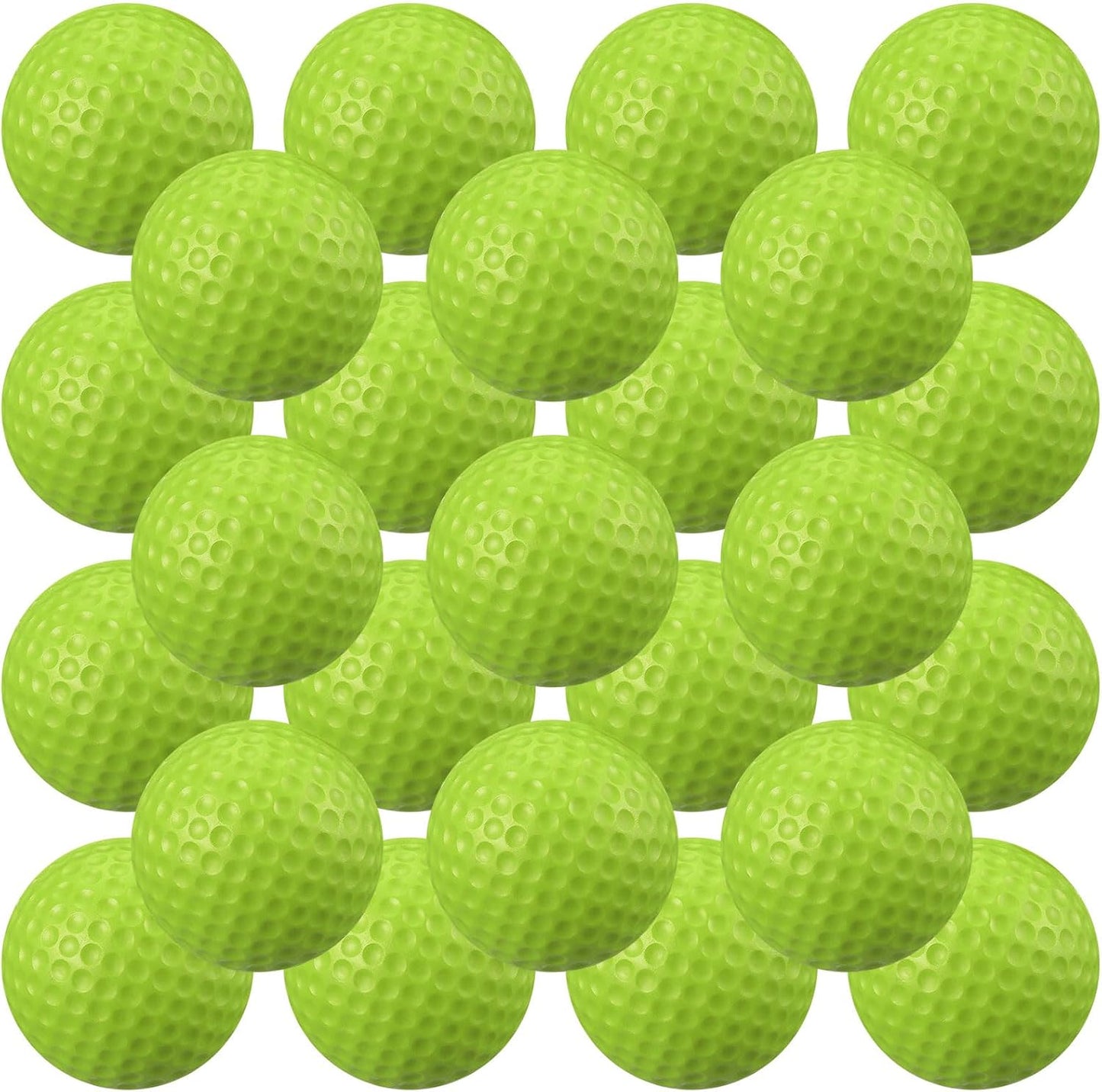 Junkin 24 Pcs Foam Golf Practice Balls Realistic Feel and Flight Training Sport Balls Elastic Soft Foam Golf Balls for Indoor or Outdoor Backyard Training