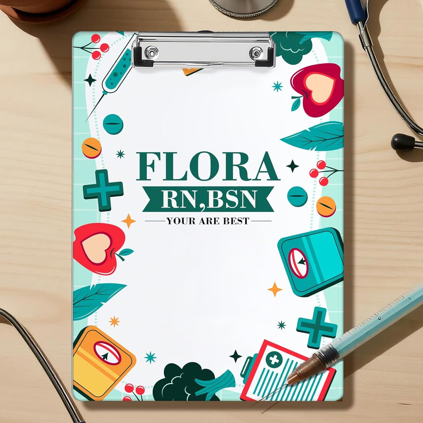 Custom Nurse Clipboard Personalzied Acrylic Clipboard with Name Custom Nurse Appreciation Gifts for Women Men