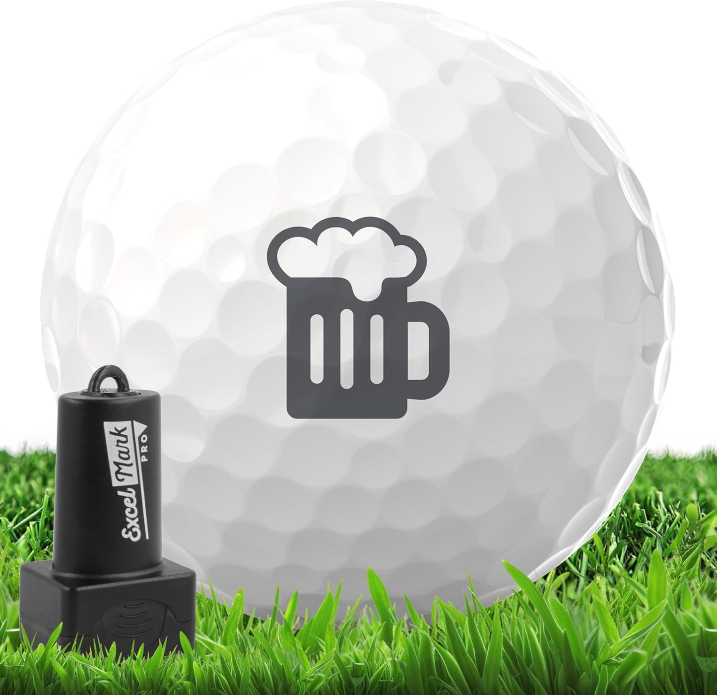 ExcelMark Pro Golf Ball Stamp - Easy Ball Identification - Choose from 25+ Styles and 4 Colors!