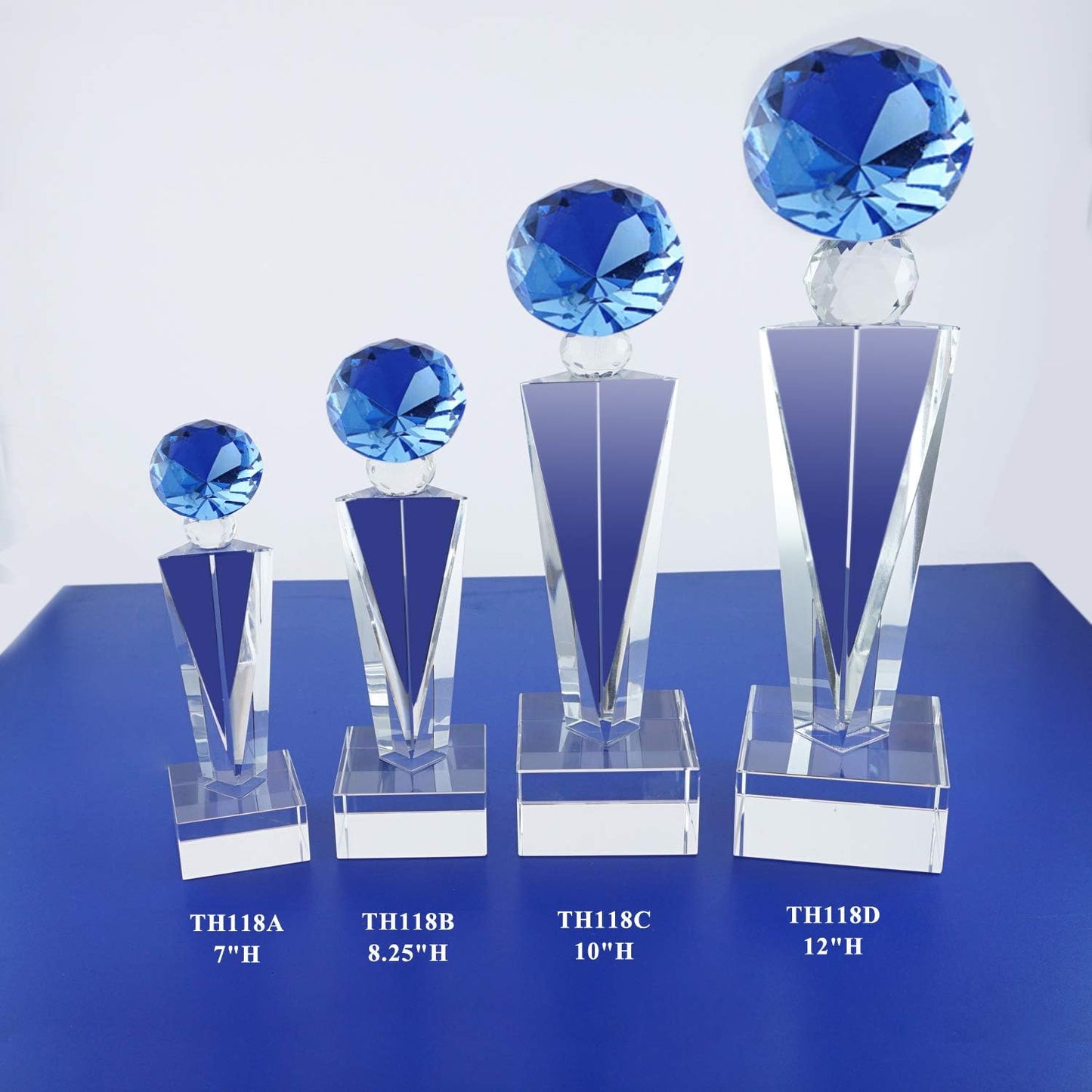 Optical Crystal Glass Diamond Trophy Awards Recognition Achievement Reality Personalized Custom Laser Etched Engraving Trophy