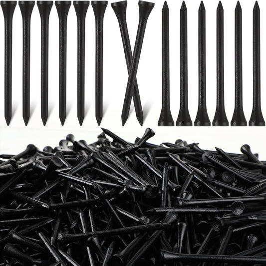 Mudder 2000 Pcs Bamboo Golf Tees Bulk Professional Golf Tees Reduce Friction Side Spin for Club Men Women Kids Accessories