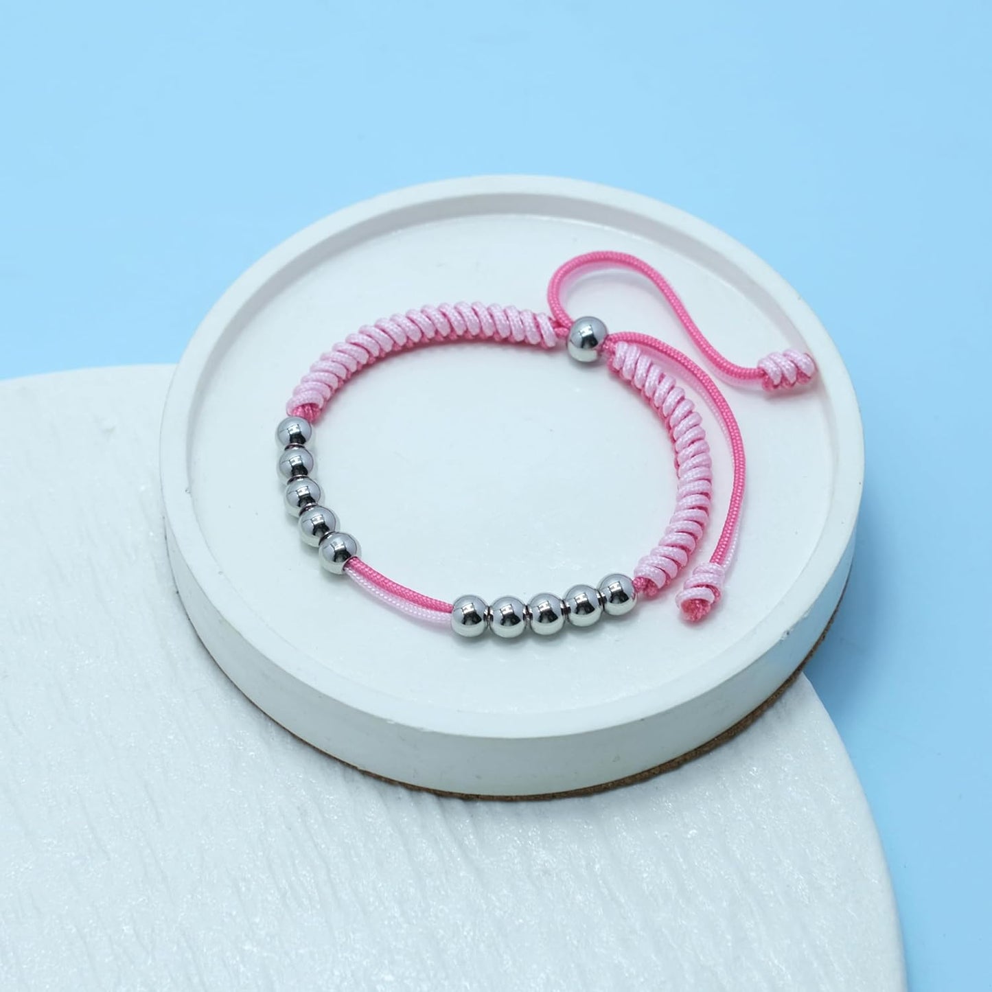 LAMIBEE Golf Stainless Steel 10 Bead Score Counter Bracelet, Golf Stroke Count Bracelet, Resizable Easy to Adjust Golf Round Scoring Tracker, Durable Stylish Golf Accessory