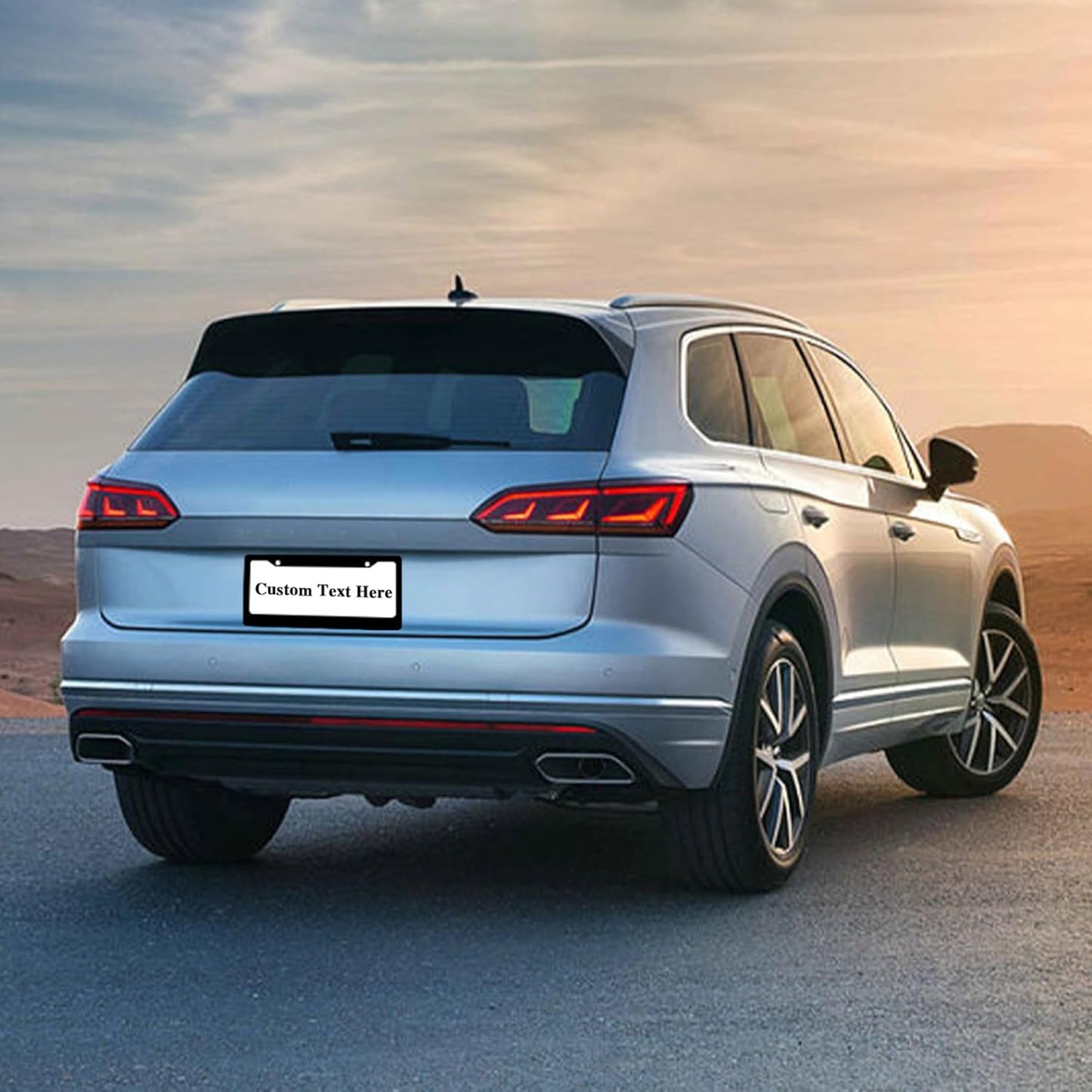 Personalized License Plate Frame， Custom License Plate Holder with Text Photo Logo，Customized Aluminum Metal Car Tag Frames for Women Men ，12"x6"