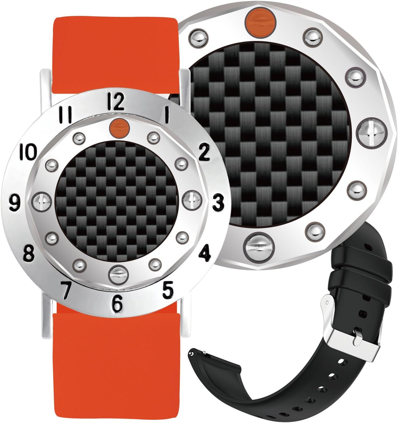 Golf Ball Marker with Carbon Fiber Ball Marker Bracelet, Golf Accessories, Golf Gifts, Golf Counter for Men Women