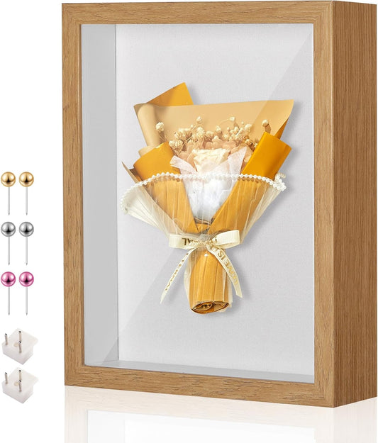 8x10 Shadow Box Display Case Picture Frame with Soft Linen Back,Large Deep Black Shadow Box 8x10 for Flowers Medal Display Case Jersey pet Graduation Memorabilia Baby Ltems Crafts Photos