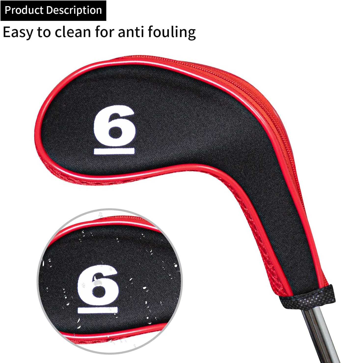 Golf 12pcs Thick Synthetic Golf Iron Head Covers Set Headcover Fit All Brands Callaway Ping Taylormade Cobra Etc. Also Custom Name