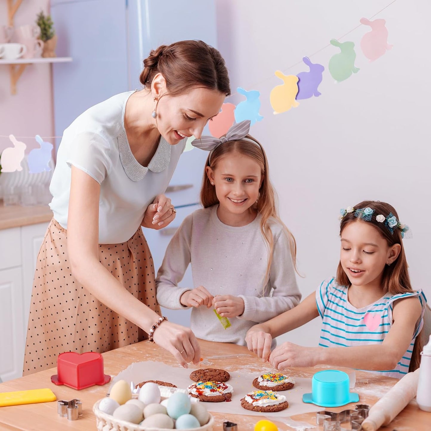 2 Pcs Heart Circle Cake Pop Molds, Round Cake Pop Molds Shapes, Cake Pop Cutter and Pusher for Home Baking,Parties, Wedding Desserts Making