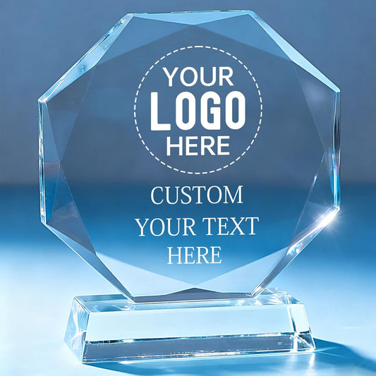 Personalized Trophy Award - Custom Crystal Awards and Trophies - Plaques Personalized Engraved - Thank You Gifts - Employee Appreciation Gifts for Cowokers, Recognition, Sports